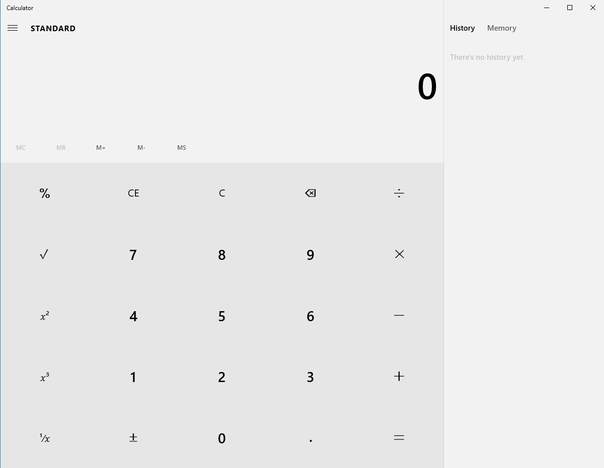 Windows 10 Calculator