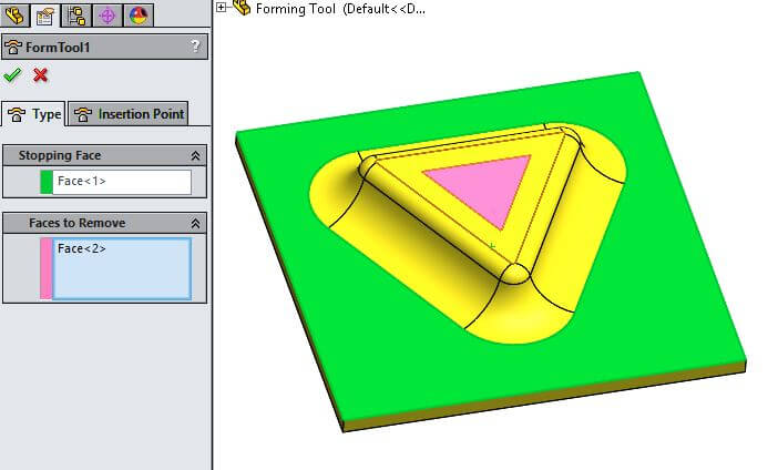 Sheet Metal Forming Tools in SOLIDWORKS