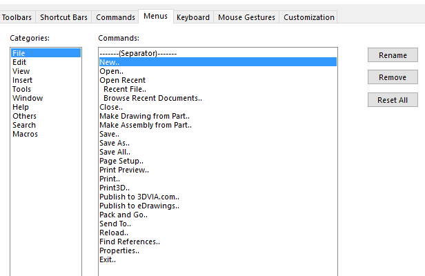 SOLIDWORKS Customisation 8