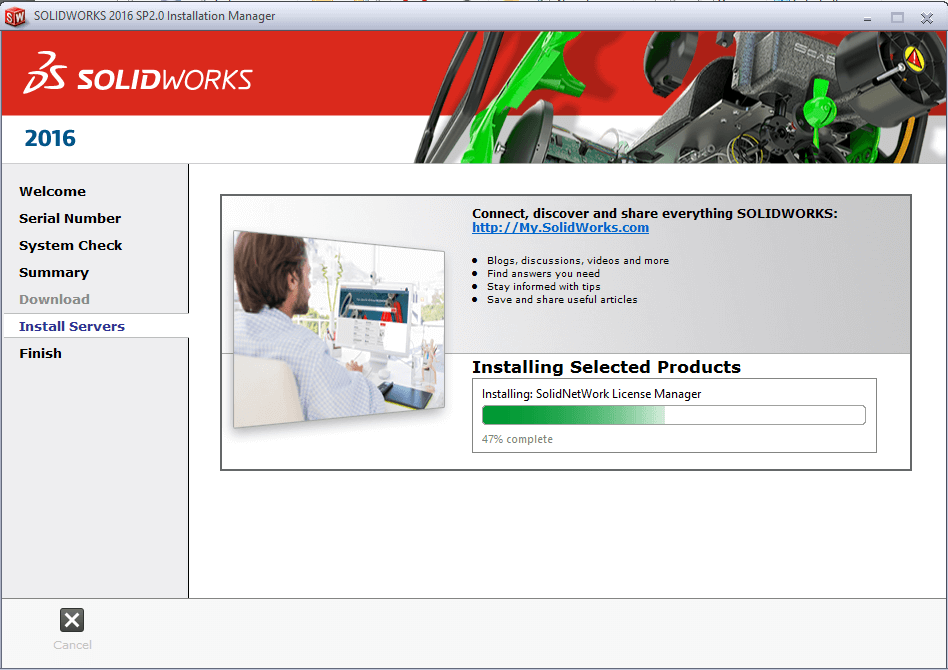 how to install the SOLIDWORKS snl manager 4