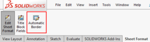 Automatic Border creation for SOLIDWORKS drawings - Innova Systems