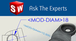 How to remove MOD-DIAM from SOLIDWORKS designs