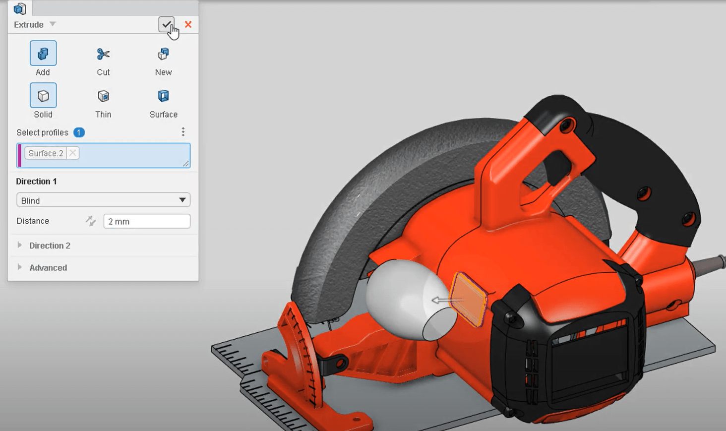 Mounting Flange in 3D Creator