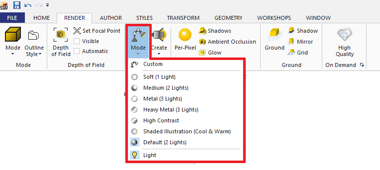 Photorealistic models in SOLIDWORKS Composer