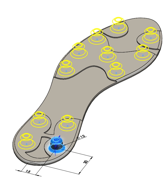 SOLIDWORKS Sketch Driven Pattern tool 10