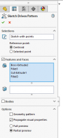 SOLIDWORKS Sketch Driven Pattern Tool tutorial - Innova Systems