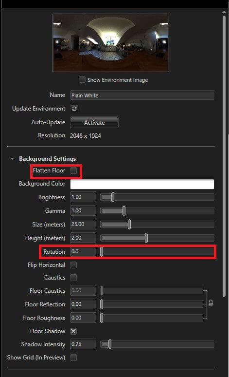 SOLIDWORKS Visualize settings