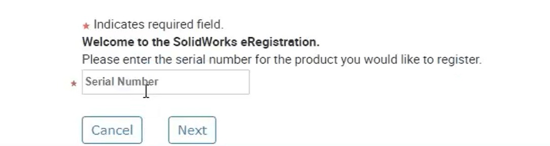 Serial Number Registration