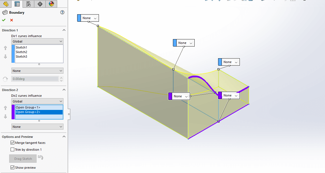 SollidWorks Boundary Boss Base Tool 6