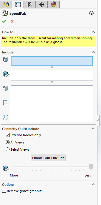 Working with a Large assembly in SOLIDWO