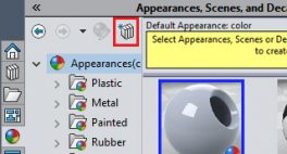 Custom appearances in SOLIDWORKS