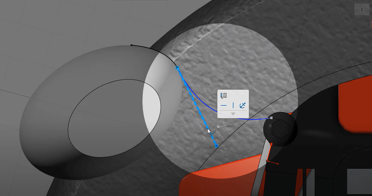 Two Point Spline in 3D Creator